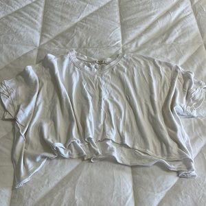 Big flowy white Free People shirt